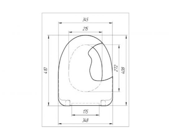 Сиденье для унитаза WIRQUIN "Самара" с пластиковым креплением 20985525 – изображение 2