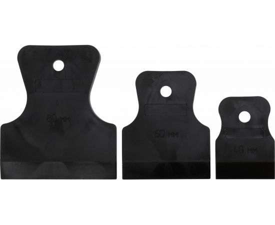 Набор резиновых шпателей КЕДР черные, 3шт, 40-60-80мм 139-0005 134981 – изображение 2