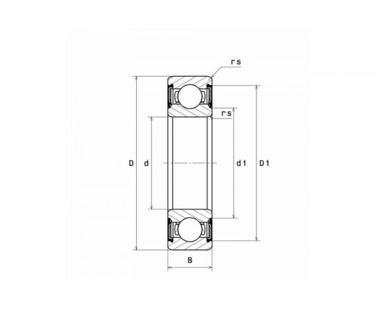 Радиальный шарикоподшипник НСН 6212-2RS – изображение 3