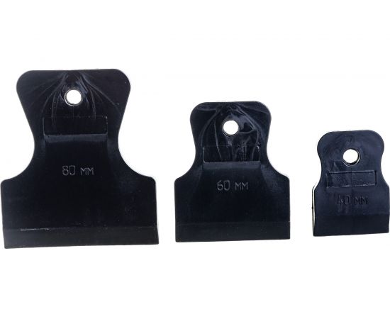 Набор резиновых шпателей КЕДР черные, 3шт, 40-60-80мм 139-0005 134981 – изображение 3