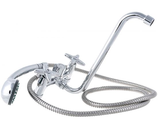 Смеситель для ванны LEDEME крест, керамика, переключение душа картридж L2320 806322 – изображение 3