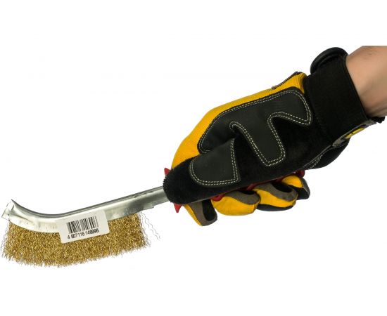 Щетка омедненная 17230001 с пластиковой ручкой АТАКА 22402 – изображение 3