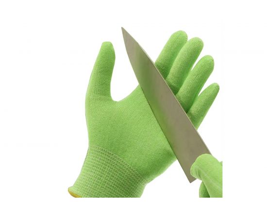 Перчатки из полиэтиленовой пряжи от порезов Jeta Safety Самурай 02 Грин, 5 класс, размер XL, JC051-С02/XL/10 – изображение 3