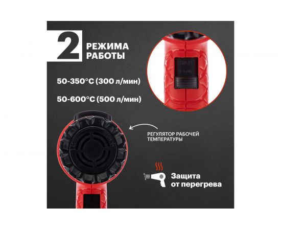 Строительный фен REXANT 12-0056 – изображение 3