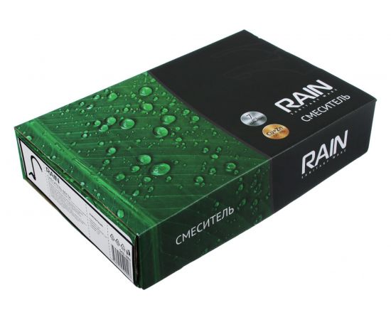 Смеситель для кухни RAIN Веста высокий излив, картридж 35 мм., латунь, под гранит, черный 561-283 – изображение 4