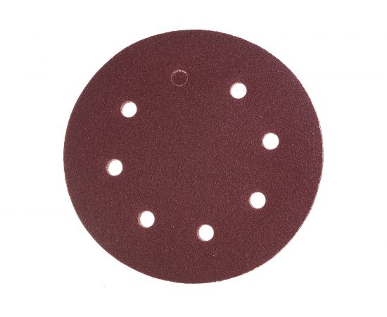 Круг шлифовальный (5 шт; 180 мм; P80; 8 отверстий) АЯ-ТЕХ 4673729815048 