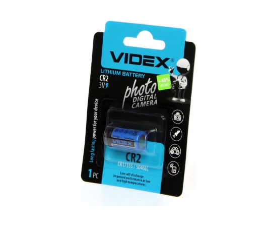 Литиевый элемент питания Videx 1 шт. в блистере VID-CR2 