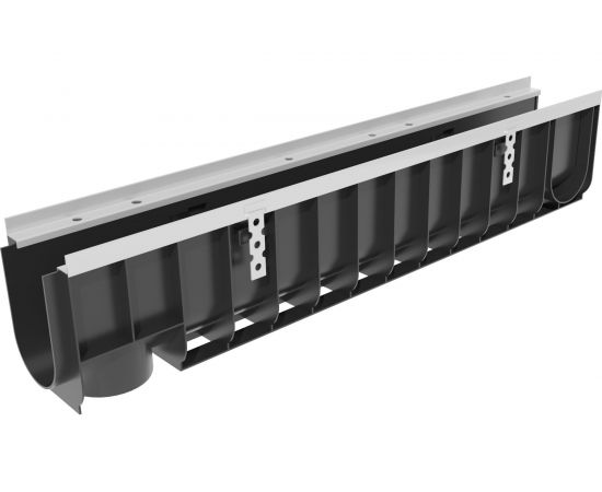 Водоотводный лоток Gidrolica DN 100, 1000х149х204 мм - пластиковый, класс Е600 0802 