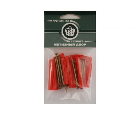Пакет универсальный дюбель Метизный двор 6х41мм + шуруп 3,5х50мм 15 шт. 4607173902467 