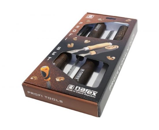 Набор из 4 долот 4, 6, 10, 12мм NAREX WOOD LINE PROFI 863600 