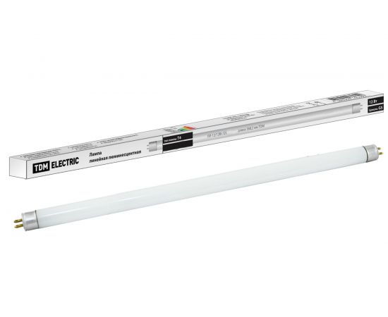Люминесцентная линейная двухцокольная лампа TDM ЛЛ-12/12Вт 6500 К SQ0355-0006 