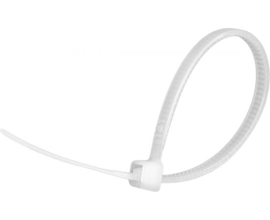 Нейлоновые стяжки vertextools 3х200, белый, 100 уп. СНБ-3-200 