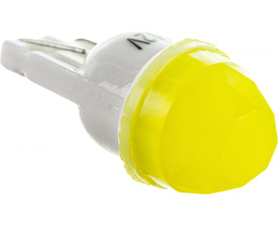 Автолампа SKYWAY диод T10W5W 12V 1SMD 1-конт керамика 3D Желтая Салон, габариты, номер, стопы S08201450 – изображение 2
