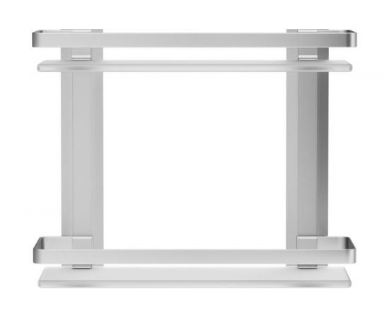 Двухуровневая полка AM.PM Sense L стеклянная, алюминий A7455200 – изображение 2