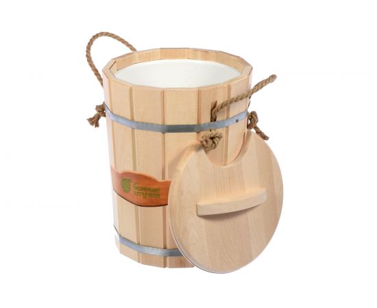 Запарник с пластиковой вставкой и крышкой Банные штучки 9л 32052 – изображение 2