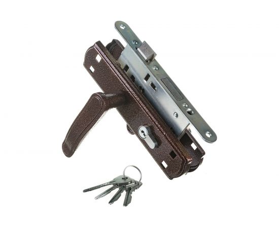 Врезной замок ЗЕНИТ Омега-ЗВ4-3-03-01 медь 21159 – изображение 2