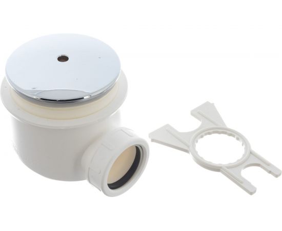 Сифон для поддона Alca Plast A47CR-60 1 1/2""x40 мм, h-72 мм, слив крышка D-91 мм 025-1261 – изображение 2