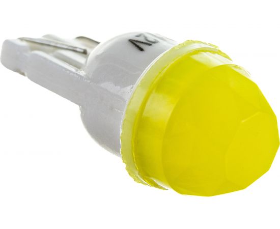 Автолампа SKYWAY диод T10W5W 12V 1SMD 1-конт керамика 3D Желтая Салон, габариты, номер, стопы S08201450 – изображение 3