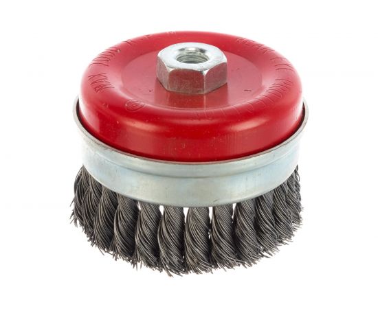 Кордщетка чашеобразная витая усиленная (100 мм; М14) для МШУ REDVERG 6623612 – изображение 3
