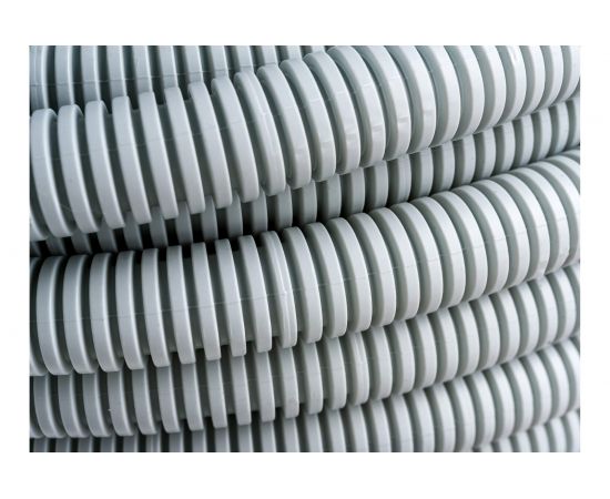 Гофрированная труба Промрукав ПВХ легкая 350 Н серая д20 25м PR.012032М25 – изображение 5