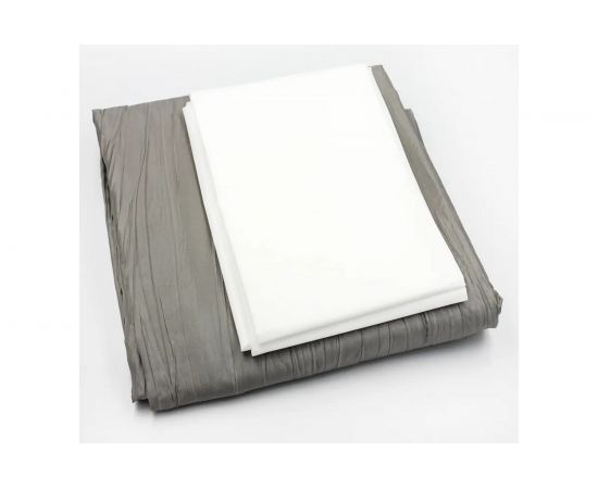 Штора для ванной комнаты Bath Plus Органза двухслойная, 180х200, серый NO WSV 030 – изображение 6