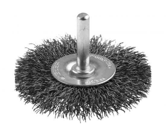Дисковая гофрированная щетка Атака №083 5410006120 d 100 для дрели шестигранный хвостовик 22387 