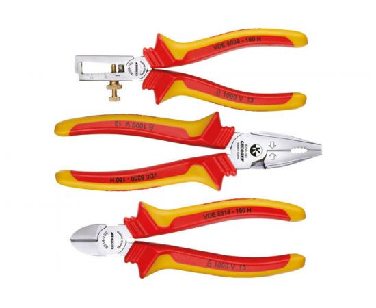 VDE-набор шарнирно-губцевого инструмента 3 предмета GEDORE 1708244 