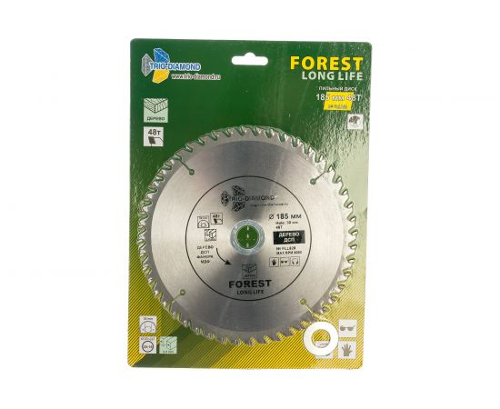 Диск пильный по дереву (185х30/20/16 мм; 48Т) TRIO-DIAMOND FLL828 