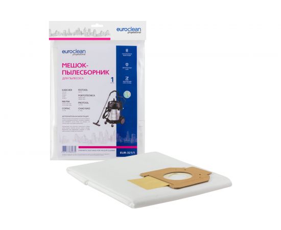 Мешок-пылесборник синтетический для пылесосов (до 105 л) EURO Clean EUR-321 