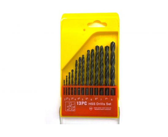 Набор сверл НС-40 (13 шт; 2-8 мм; шаг 0.5 мм) Sekira 00-00009557 