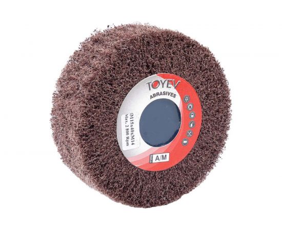 Валик нетканый шлифовальный SBM (115x40 мм; M14; A-M) Toyev 005004 