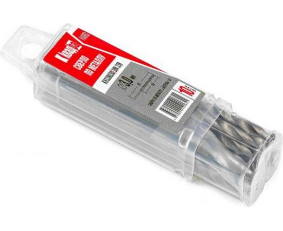 Сверло среднее по металлу KVADRA Нard (10 шт; 3х61х33 мм; DIN 338; класс A) Novocraft KH338030 – изображение 2