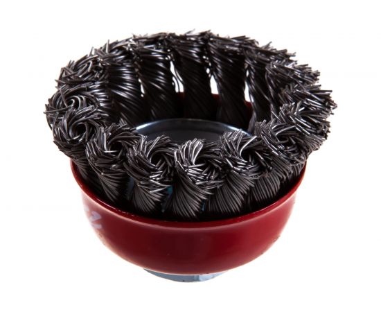 Чашеобразная витая щетка Атака №160 2106514450 d-65 M14 нержавеющая сталь 34724 – изображение 2