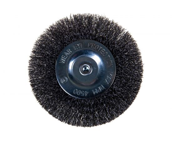 Дисковая гофрированная щетка Атака №083 5410006120 d 100 для дрели шестигранный хвостовик 22387 – изображение 2