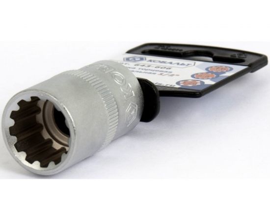 Универсальная торцевая головка 1/2, 16мм, Cr-V, SPLINE КОБАЛЬТ 643-606 – изображение 2