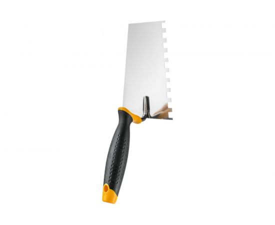 Кельма HARDY зубчатая, серия 28, нерж.сталь,16x11см, зуб.8x8мм, ручка 2K 0810-281708 – изображение 2