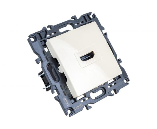 Розетка HDMI ЭРА 14-3114-02 IP20, Elegance, слоновая кость Б0034333 – изображение 3