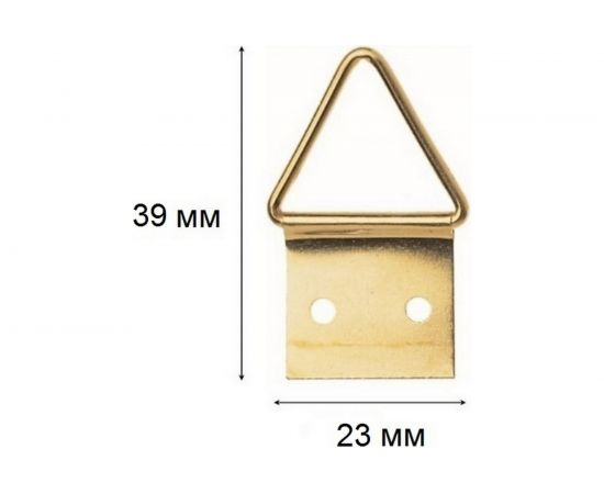 Подвес для картин ALDEGHI LUIGI SPA шарнирный 39х23 мм, латунь 172AO05 – изображение 3