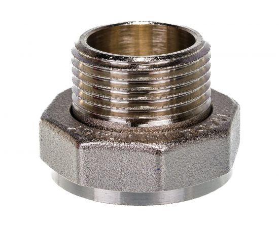 Соединение с накидной гайкой Uni-Fitt НВ 1""x1 1/4"", с плоской прокладкой, никелированное 624N4500 – изображение 3