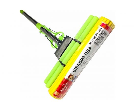 Швабра КОШКИН ДОМ ПВА 27см, 2 ряда роликов 30-01-103 – изображение 3