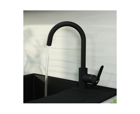 Смеситель для кухни IDDIS Cuba с каналом для фильтрованной воды, черный CUBBLFJi05 – изображение 4