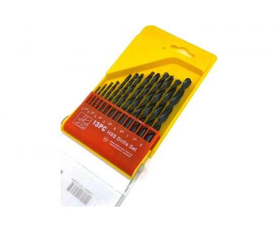 Набор сверл НС-40 (13 шт; 2-8 мм; шаг 0.5 мм) Sekira 00-00009557 – изображение 4