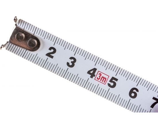 Рулетка с автостопом КЕДР двухстороннее матовое полотно, 3м х 16мм 015-0316 51619 – изображение 4