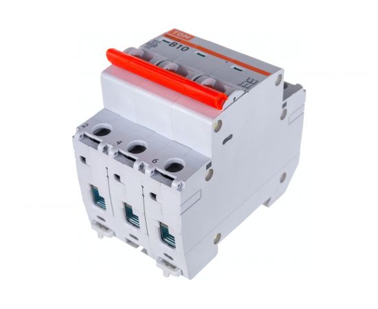 Автоматический выключатель ВА47-29 (3Р; 10 А; 4.5 кА; В) TDM SQ0206-0040 – изображение 4