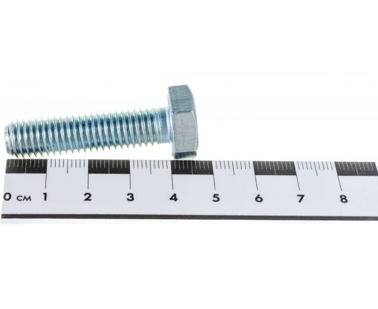 Болт Стройметиз М10х40 DIN 933, класс прочности 5.8, цинк уп. 2 шт 3012051 – изображение 4