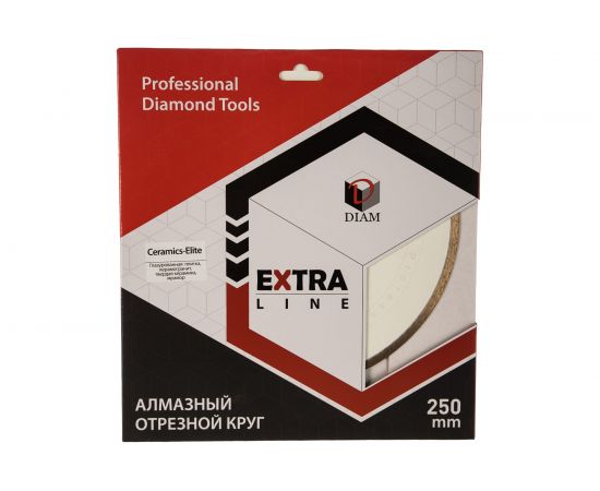 Круг алмазный отрезной 1A1R CERAMICS-ELITE (250x25.4 мм; 1.6x7 мм) Diam 000595 – изображение 4