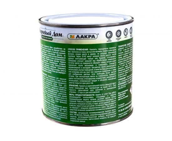 Масло для террас и деревянных полов Здоровый Дом тик 0,75 л Лк-00009566 – изображение 5