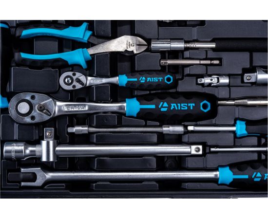 Набор инструмента 170 предметов AIST 4-32мм 1/4, 1/2 6 граней 4091170B 00-00023717 – изображение 7