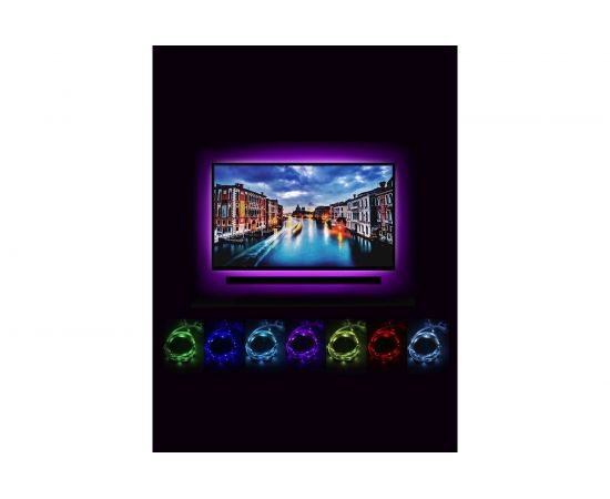 Подсветка для TV ГЕЛЕОС комплект T12, USB, лента 200 см, LED-T12-TV – изображение 7