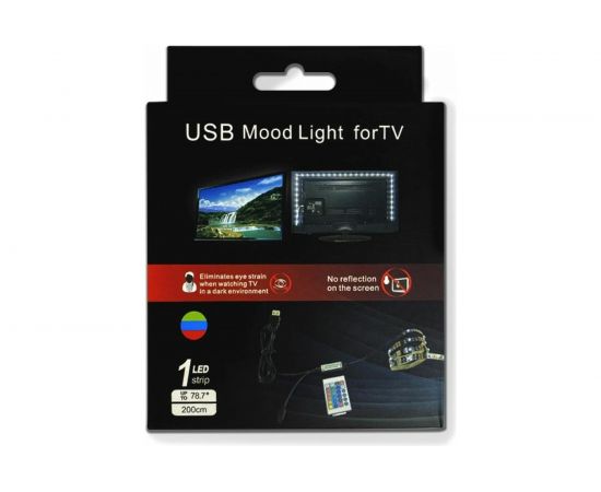Подсветка для TV ГЕЛЕОС комплект T12, USB, лента 200 см, LED-T12-TV – изображение 10